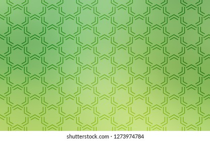 Light Green vector cover with stright stripes. Blurred decorative design in simple style with lines. Pattern for your busines websites.