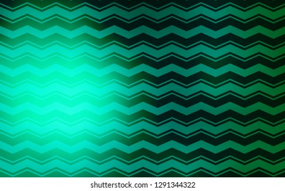 Light Green vector cover with stright stripes. Blurred decorative design in simple style with lines. Pattern for your busines websites.