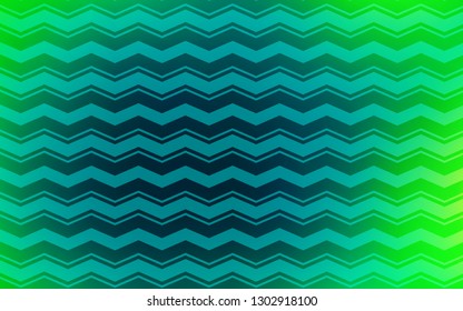 Light Green vector cover with stright stripes. Shining colored illustration with sharp stripes. Best design for your ad, poster, banner.