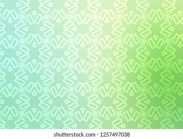 Light Green vector cover in triangles, cubes. Illustration with set of colorful triangles, squares. Smart design for your business advert.