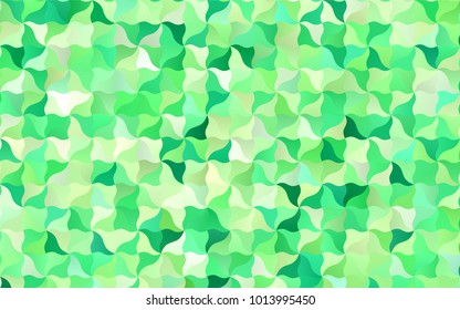 Light Green vector crooked abstract background. Shining crooked illustration in a brand-new style. The best blurred design for your business.