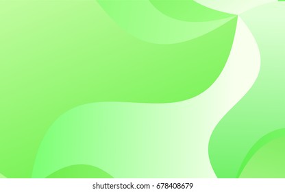 Light Green vector crooked abstract template. Colorful illustration in abstract cranked style with gradient. The completely new template can be used for your brand book.