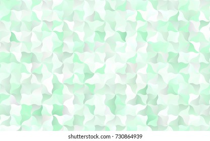 Light Green vector crooked abstract pattern. Creative illustration in halftone arched style with gradient. The pattern of blurred lines for your business design.
