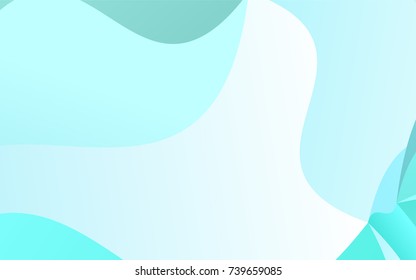 Light Green vector crooked abstract background. Colorful illustration in abstract cranked style with gradient. The completely new template can be used for your brand book.