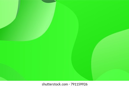 Light Green vector crooked abstract pattern. An elegant bright illustration with gradient. The template can be used as a background for cell phones.