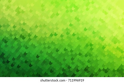 Light Green vector curved template. A vague circumflex abstract illustration with gradient. The elegant pattern can be used as part of a brand book.