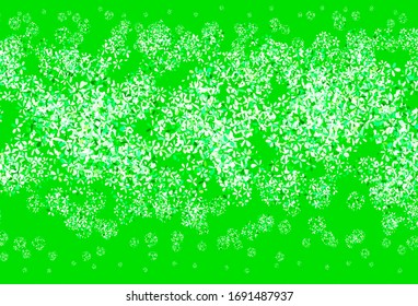 Light Green vector doodle background with leaves. Colorful abstract illustration with leaves in doodle style. New template for your brand book.