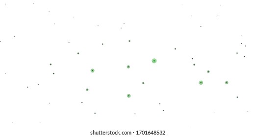 Fondo de doodle vectorial claro con flores. Diseño sencillo con flores sobre fondo abstracto. Patrón colorido para las fiestas de primavera.