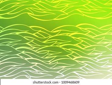 Light Green vector doodle blurred texture. Doodles on blurred abstract background with gradient. The doodle design can be used for your web site.