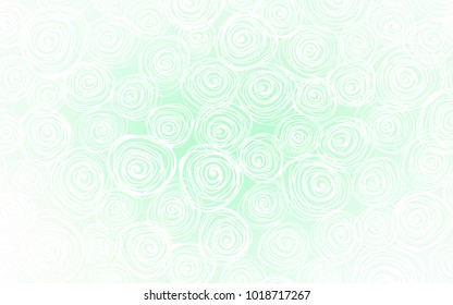 Light Green vector doodle blurred texture. A completely new color illustration in doodle style with roses. The pattern can be used for heads of websites and designs.
