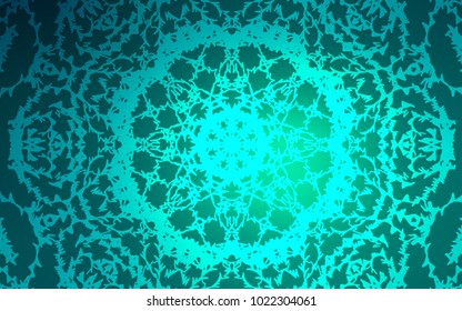 Light Green vector doodle blurred template. Creative illustration in blurred style with doodles made by child. The pattern can be used for coloring books and pages for kids.