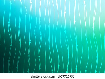 Light Green vector doodle blurred template. Ethnic elegant natural pattern with gradient. Hand painted design for web, wrapping, wallpaper.