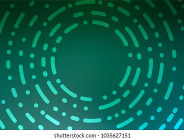 Light Green vector doodle blurred template. Ethnic elegant natural pattern with gradient. A completely new template for your business design.