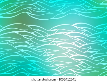 Light Green vector doodle blurred pattern. A completely new color illustration in doodle style. Hand painted design for web, leaflet, textile.