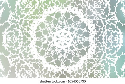 Light Green vector doodle blurred template. Childish elegant natural pattern with gradient. The textured pattern can be used for website.