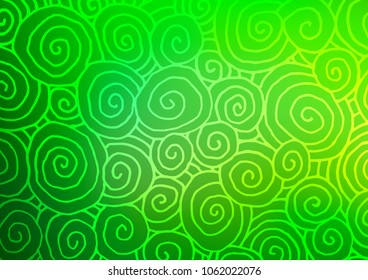 Light Green vector doodle blurred texture. Geometric doodle illustration in Origami style with gradient. The textured pattern can be used for website.