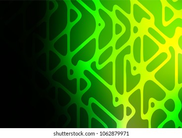 Light Green vector doodle blurred pattern. Geometric doodle illustration in Origami style with gradient. The textured pattern can be used for website.