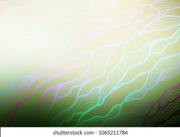 Light Green vector doodle blurred background. A vague abstract illustration with doodles in Indian style. The textured pattern can be used for website.