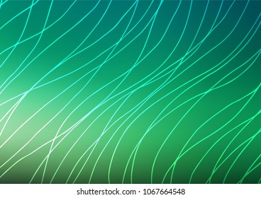 Light Green vector doodle blurred template. Decorative shining illustration with doodles on abstract template. The elegant pattern can be used as a part of a brand book.