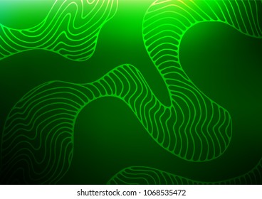 Light Green vector doodle blurred background. Ethnic elegant natural pattern with gradient. Hand painted design for web, wrapping, wallpaper.