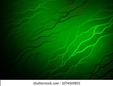 Light Green vector doodle blurred pattern. Glitter abstract illustration with doodles and Zen tangles. The pattern can be used for coloring books and pages for kids.