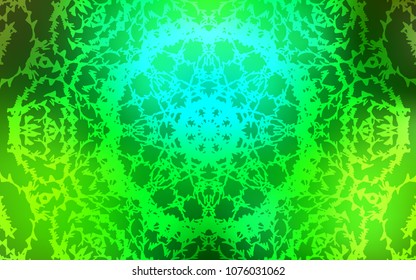 Light Green vector doodle blurred template. Glitter abstract illustration with doodles and lines drawn by child. The template can be used as a background for cell phones.
