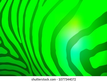 Light Green vector doodle blurred template. Doodles on blurred abstract background with gradient. The template can be used as a background for cell phones.