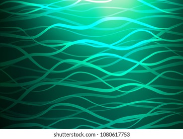 Light Green vector doodle blurred pattern. Ethnic elegant natural pattern with gradient. The elegant pattern can be used as a part of a brand book.