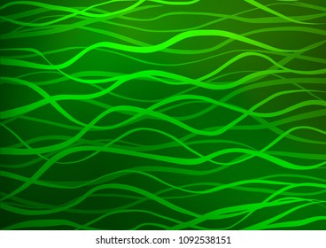 Light Green vector doodle blurred pattern. Colorful illustration in abstract style with doodles and Zen tangles. The pattern can be used for heads of websites and designs.