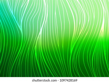 Light Green vector doodle blurred background. Ethnic elegant natural pattern with gradient. A new texture for your design.