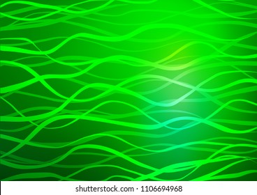 Light Green vector doodle blurred background. Ethnic elegant natural pattern with gradient. The pattern can be used for wallpapers and coloring books.