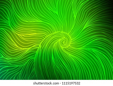 Light Green vector doodle blurred pattern. An elegant bright illustration with lines in Natural style. A new texture for your design.