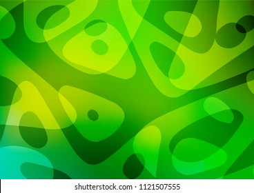Light Green vector doodle blurred pattern. Glitter abstract illustration with doodles and Zen tangles. The doodle design can be used for your web site.