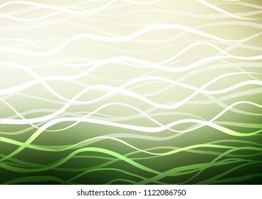 Light Green vector doodle blurred texture. Blurred decorative design in Indian style with Zen tangles. The elegant pattern can be used as a part of a brand book.