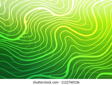 Light Green vector doodle blurred background. Colorful abstract illustration with lines in Asian style. The completely new template can be used for your brand book.