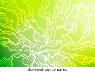 Light Green vector doodle blurred texture. Modern geometrical abstract illustration with doodles. A new texture for your design.