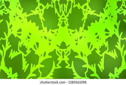 Light Green vector doodle blurred pattern. Modern geometrical abstract illustration with doodles drawn by child. A completely new design for your business.
