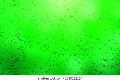 Light Green vector doodle blurred background. An elegant bright illustration with roses in Natural style. The doodle design can be used for your web site.
