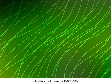 Light Green vector doodle blurred texture. Modern geometrical abstract illustration with doodles. Hand painted design for web, leaflet, textile.