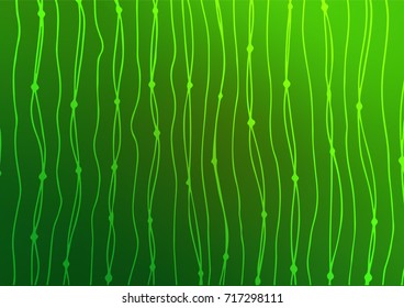 Light Green vector doodle blurred template. Ethnic elegant natural pattern with gradient. Hand painted design for web, wrapping, wallpaper.