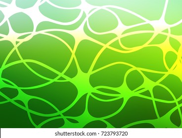 Light Green vector doodle blurred template. Colorful illustration in abstract style with doodles and Zen tangles. Brand-new style for your business design.