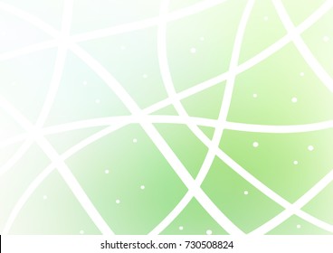 Light Green vector doodle blurred pattern. Colorful illustration in abstract style with doodles and Zen tangles. A completely new design for your business.