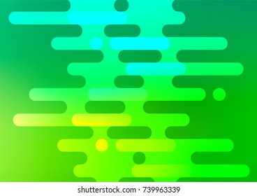 Light Green vector doodle blurred pattern. Glitter abstract illustration with doodles and Zen tangles. A completely new design for your business.