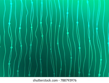 Light Green vector doodle blurred texture. Shining colored illustration with doodles in Arabic style. The pattern can be used for wallpapers and coloring books.