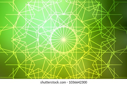 Light Green vector doodle bright background. Colorful abstract illustration with lines drawn by child in Asian style. The textured pattern can be used for website.
