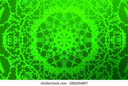 Light Green vector doodle bright layout. Sketchy doodles drawn by child on blurred background. Hand painted design for web, leaflet, textile.