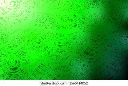 Light Green vector doodle bright template. Glitter abstract illustration with doodles and roses. A completely new design for your business.