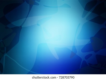 Light Green vector doodle bright template. Blurred decorative design in Indian style with lines drown by child. The pattern can be used for coloring books and pages for kids.