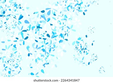 Light Green vector doodle pattern with leaves. leaves on blurred abstract background with gradient. Pattern for heads of websites, designs.