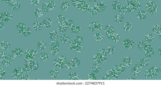 Light green vector doodle template with flowers. Modern design with gradient Flowers on abstract background. Smart design for leaflets, books.